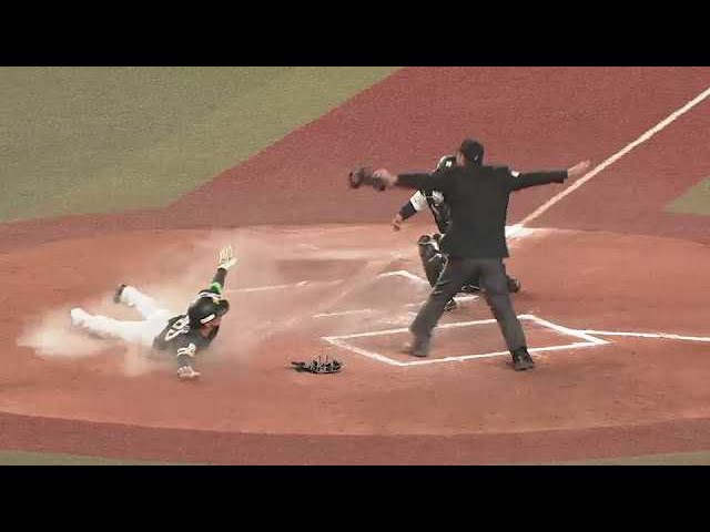 【10回表】ホークス・野村勇 好走塁で勝ち越しに成功!! 2022年3月29日 千葉ロッテマリーンズ 対 福岡ソフトバンクホークス