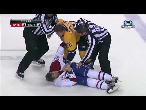 Travis Moen vs Matt Hendricks Dec,21 2013