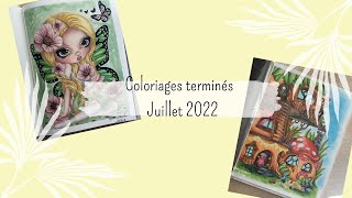 Coloriages terminés Juillet 2022 - Finished pages