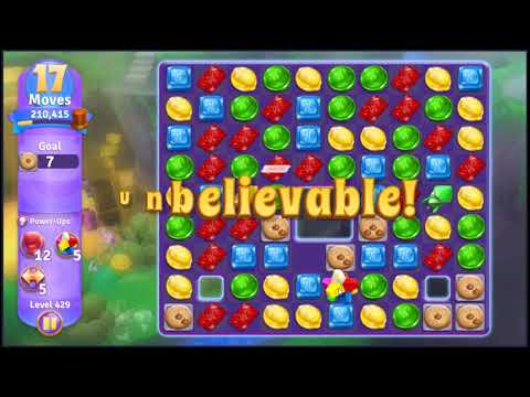 Wonka's World of Candy Level 429 - NO BOOSTERS + FULL STORY 🍫 | SKILLGAMING ✔️