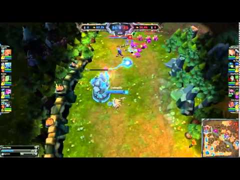 Fizz 3 vs 1 Lucian/Nami/Lux