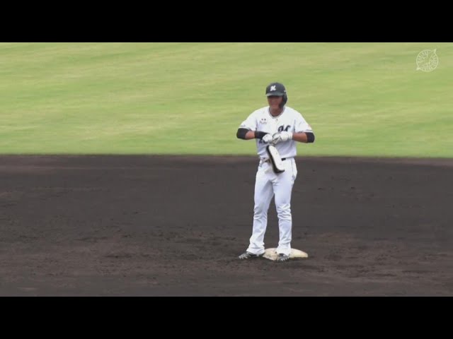 【ファーム】先制打!! マリーンズ・石川慎吾 レフトへの2点タイムリー2ベースヒット!!  2024年9月8日 千葉ロッテマリーンズ 対 横浜DeNAベイスターズ