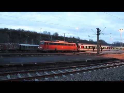 115 346 verlässt mit einem Eurocity den Bahnhof Rottweil
