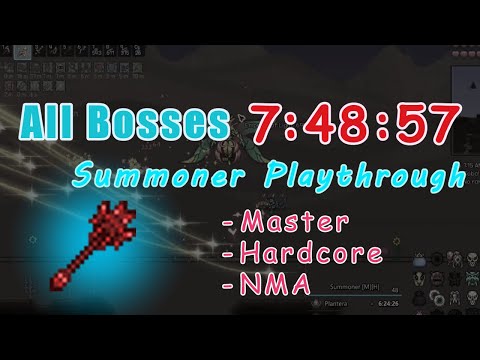 Summoner playthrough All Bosses speedrun 7:48:57 / Master, Hardcore, NMA, Random Seed