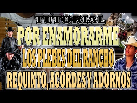 Por Emamorame - Los Plebes Del Rancho De Ariel Camacho - Requinto, Acordes y Adornos - TUTORIAL
