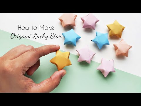 How to Make Origami Lucky Star | Folding 3d Origami Star | Origami Puffy Star