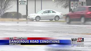 Dangerous road conditions reported in North Alabama