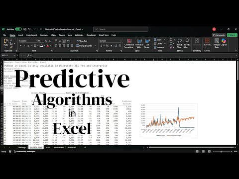 Build A Powerful Predictive Model In Excel Without Coding Experience Python Copilot Tutorial