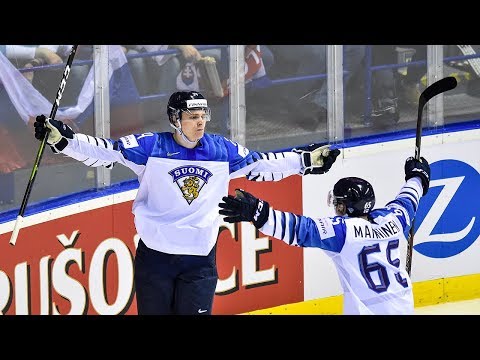 Kaapo Kakko nets hat trick in Team Finland’s 4-2 win against Team Slovakia - IIHF World Championship