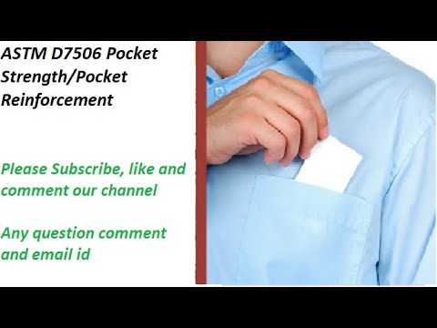 ASTM D7506 Pocket Strength/Pocket Reinforcement