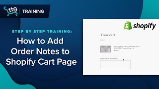 How to Add Order Notes in Shopify | 2023 Shopify Cart Page Tutorial