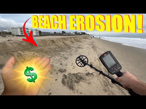 The Sand is FINALLY Moving in Santa Cruz! • California Beach Metal Detecting! 