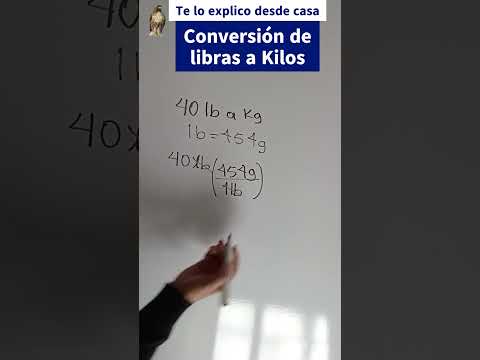 Libras a kilos #libra #kgr #kilogram #conversion #masa #física