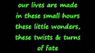 Rob Thomas-:) Little Wonders (Lyrics)