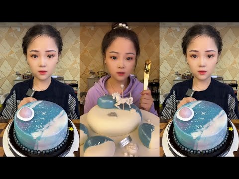 CHINESE MUKBANG SWEET FOOD (CAKE)@Xiao Yu Mukbang @Bingxin666 Mukbang EATING SHOW