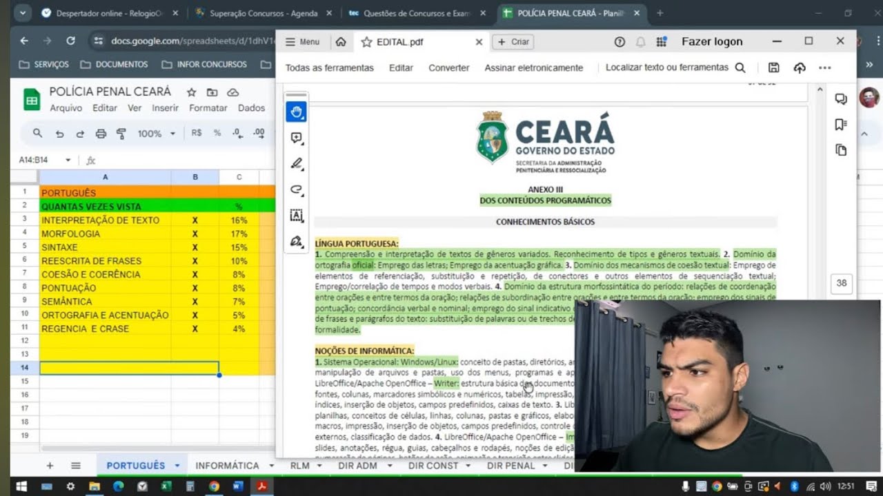 Polícia Penal - CE : Quais tópicos priorizar.