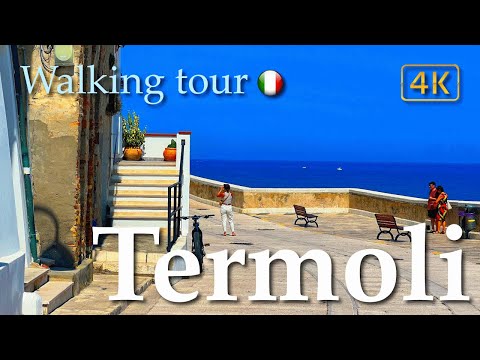 Termoli (Molise), Italy【Walking Tour】History in Subtitles - 4K