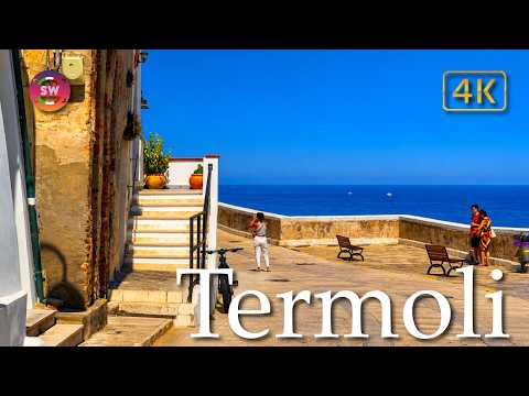 Termoli (Molise), Italy【Walking Tour】History in Subtitles - 4K