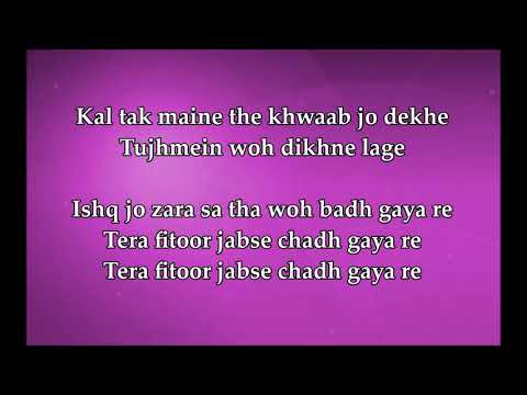 Tera Fitoor Lyrics   Genius   Arijit Singh   Lyrical Video