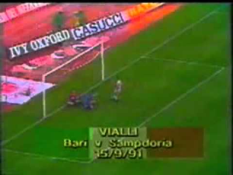 Serie A 1991-92: Bari - Sampdoria 1-1 Gol di Gianluca Vialli in tuffo di testa da terra