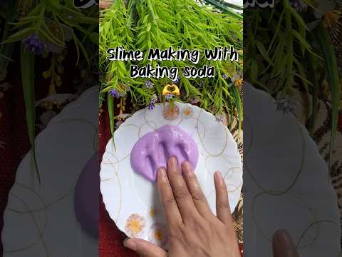Slime Making With Baking soda #creativeclayideas #slimerecipe