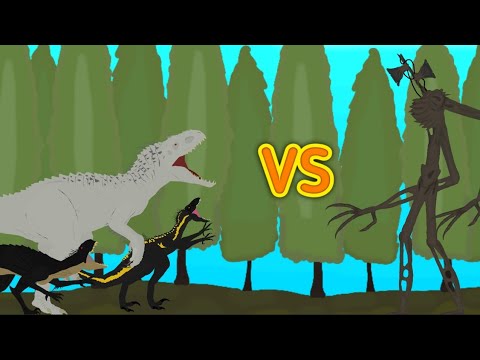 Indominus rex,Indoraptor and Scorpius rex vs Siren head | AUTO RPG Anything
