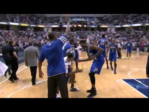 Paul George Hits Half Court Shot