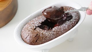 퐁당 오 쇼콜라(초콜릿) 만들기 Fondant au Chocolat Recipe | 한세 HANSE