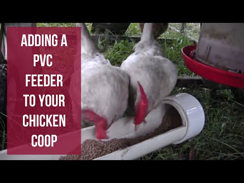Chicken Tractor Upgrades/ Adding a PVC Feeder
