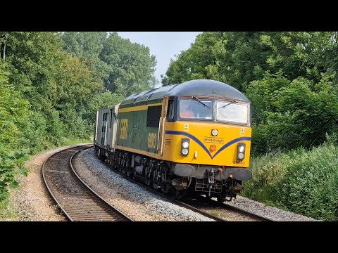 GBRf 69003 'The Railway Observer' & 69004 T&T a Weed Killer Through Warminster 10/06/23