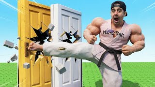 VIREI O NOOB MAIS FORTÃO NO ROBLOX 