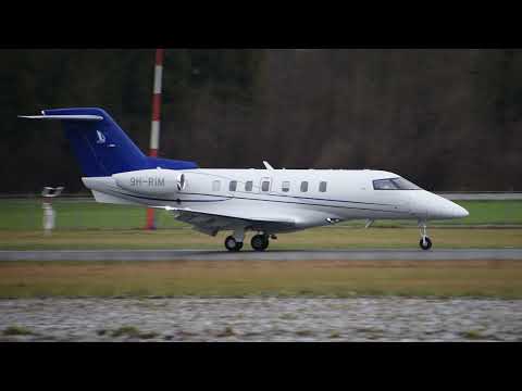 Pilatus PC 24 9H-RIM landing&takeoff at Bern Airport