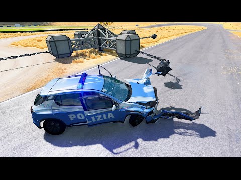Spinners with Wrecking Balls vs Cars Compilation #5 - Beamng drive