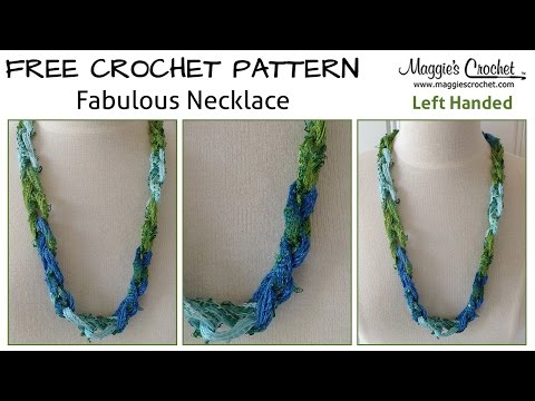 Fabulous Necklace Free Crochet Pattern - Left Handed