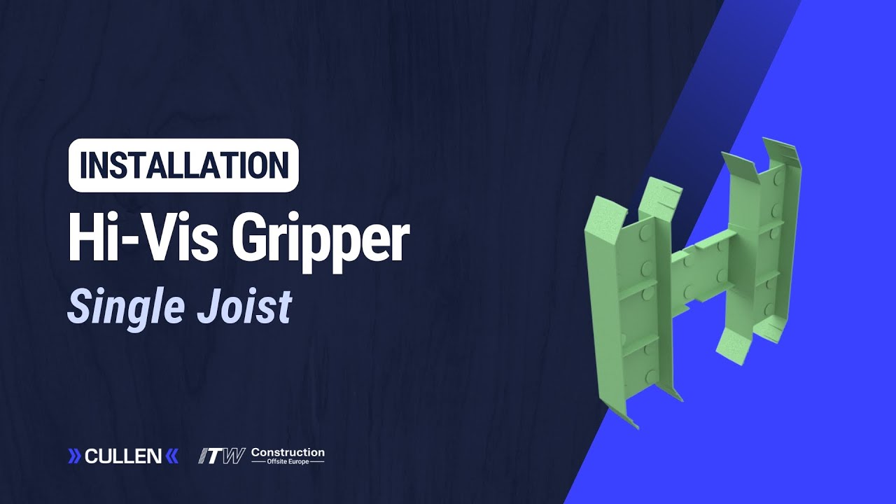 Cullen Hi-Vis Gripper (HV-GR) Single Joist Installation