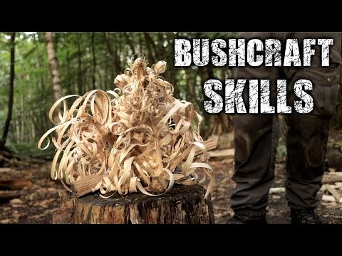 , title : 'Bushcraft Skills - Axe & Knife Skills, Camp Setup, Fire (Overnight Camping)'