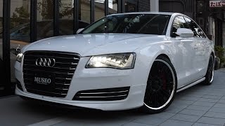 2012yアウディA8柿本改マフラーマフラーサウンドAudiWALDMUSEO大阪輸入車販売高価買取