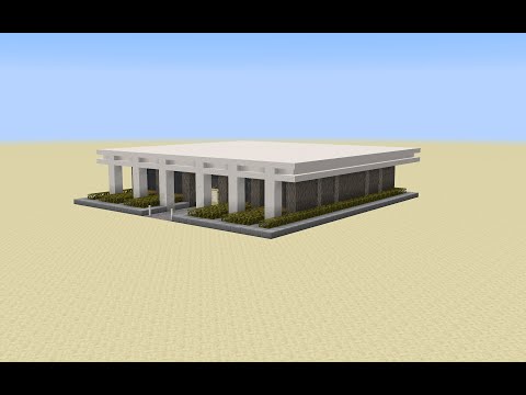 AlphaWolfCreations - Minecraft | How to build a Simple Modern Bungalow | Modern Builds #2