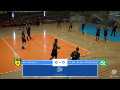 MKS Grudziądz 29 - 34 AZS UZ Zielona Góra / Skrót /1 Liga Mężczyzn gr. A [12.11.2017]