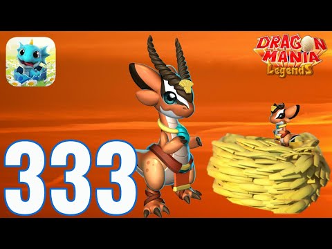 Dragon Mania Legends - Gameplay Walkthrough Part 333 - GAZELLE DRAGON Hatching (iOS, Android).