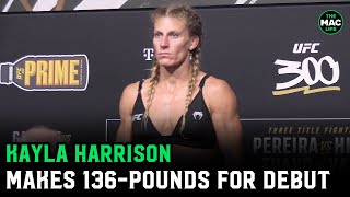 Kayla Harrison makes 136-pounds for UFC debut | UFC 300