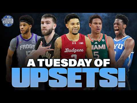 UPSET CITY! Nebraska, Illinois, Iowa State & UNC all fall on Tuesday + Notre Dame vs. Nova in ROME