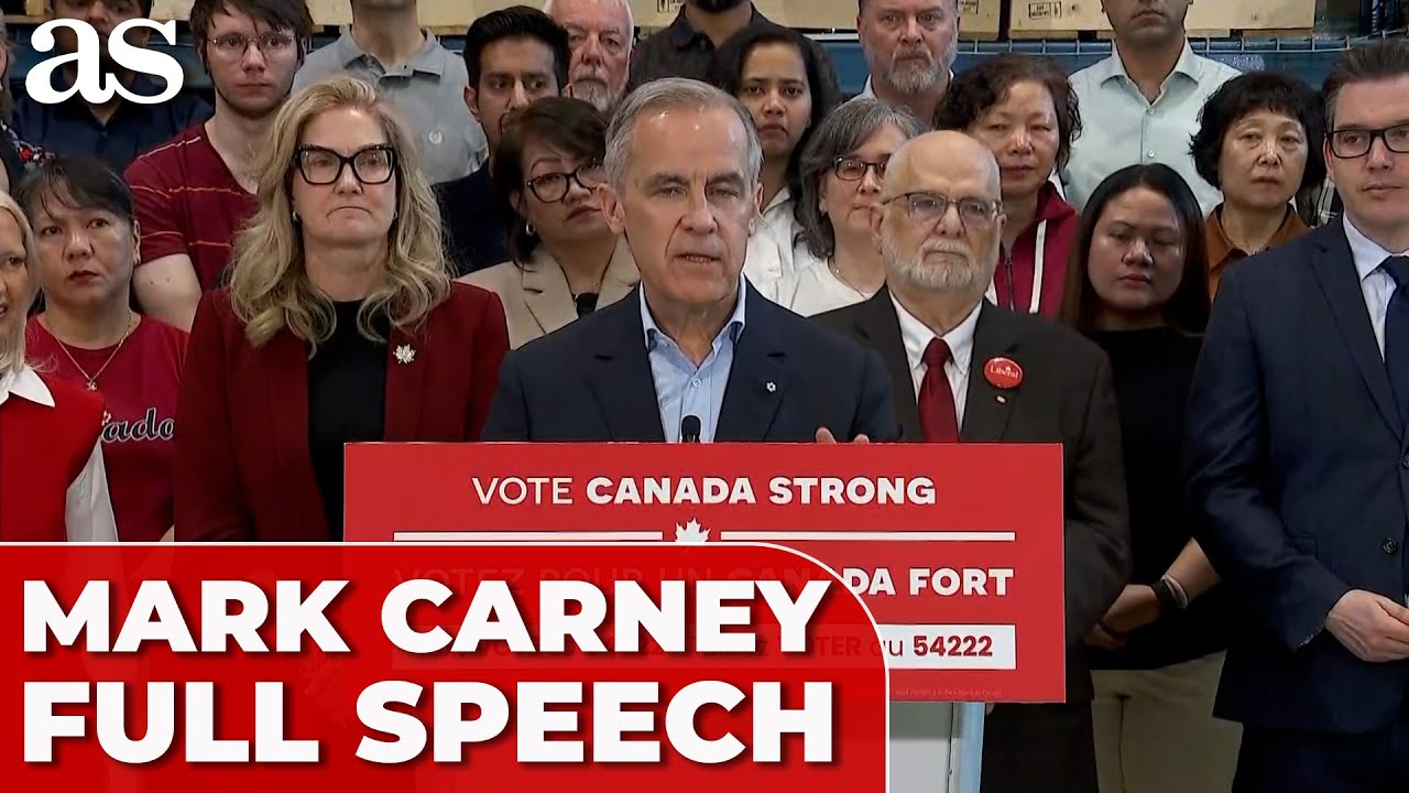 MARK CARNEY holds PRE-ELECTION media briefing in BRITISH COLUMBIA ahead of CANADA'S VOTE