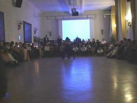  Ezequiel Paludi  and  Geraldine Paludi  are  dancing  to  the  vals  "  Viejo Portón  "