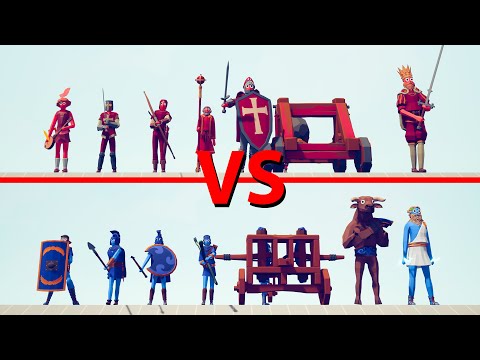 MEDIEVAL TEAM vs ANCIENT TEAM - Totally Accurate Battle Simulator TABS