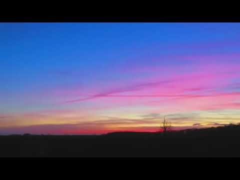 Remarkable rainbow sunset. 