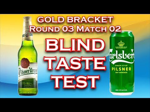 Carlsberg Danish Style Pilsner vs Pilsner Urquell | Ultimate 32-Beer Bracket Blind Taste Test Review