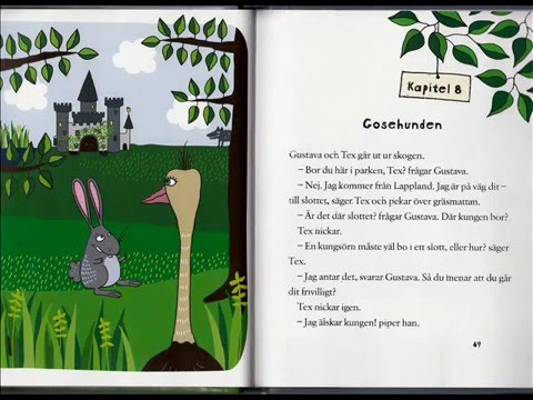 Lyssna på svenska böcker _ Lär dig svenska / Gustava & Tex går till kungen