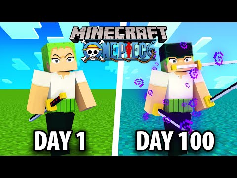 I Survived 100 Days in ONE PIECE Minecraft...
