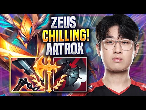 ZEUS CHILLING WITH AATROX! - T1 Zeus Plays Aatrox TOP vs Renekton! | Season 2022